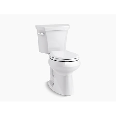 Kohler Round-Front 1.28 GPF Chair Height Toilet W/ Insulated Tank, 1.28 gpf, White 5481-U-0